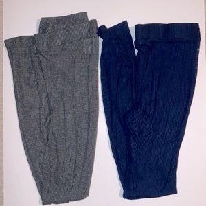 American Eagle Leggings Blue and Gray (See-through)